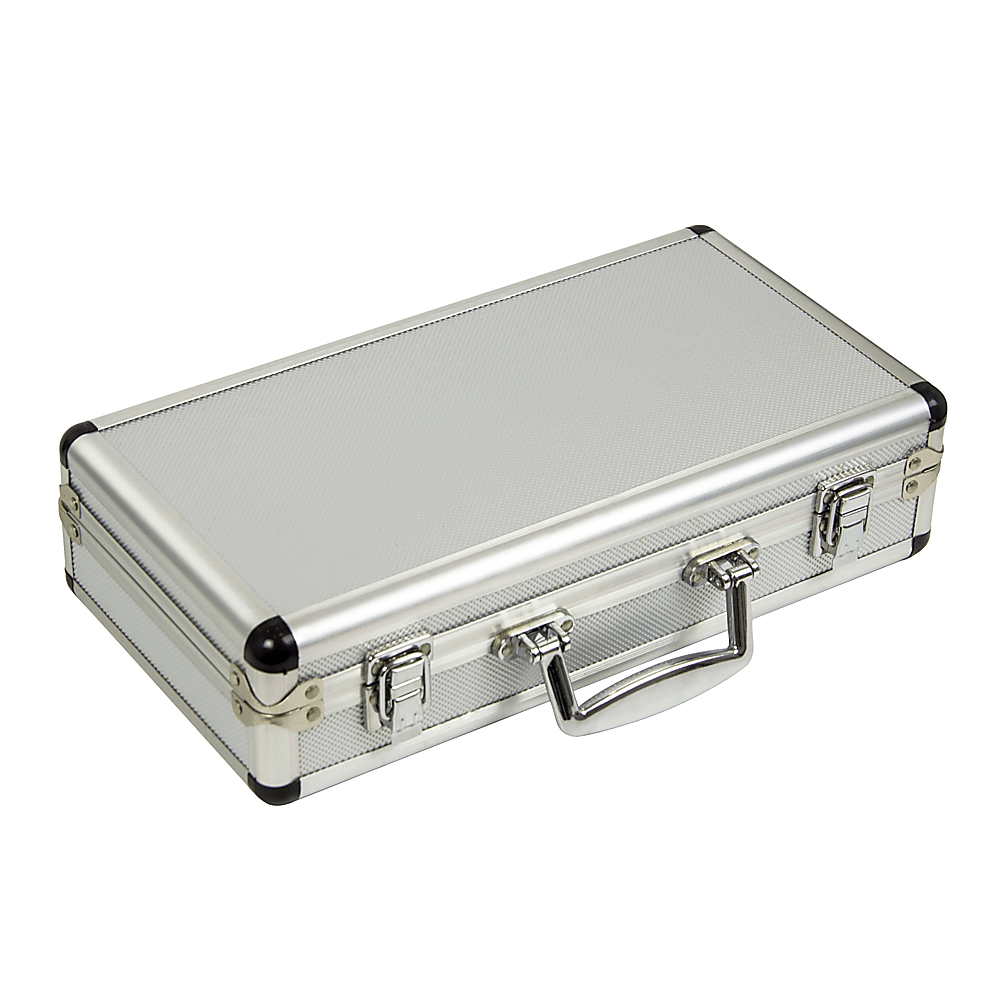 Deluxe Boules Bocce 8 Alloy Ball Set with Wooden Case