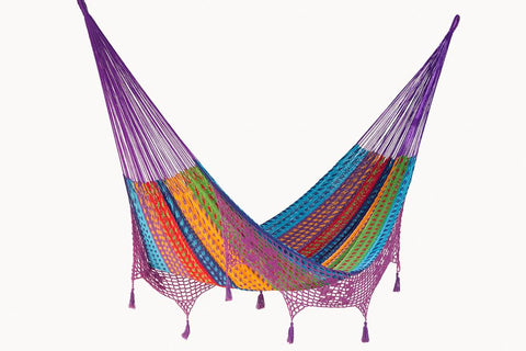 Hammocks Deluxe Outdoor Cotton Mexican Hammock  in Colorina Colour