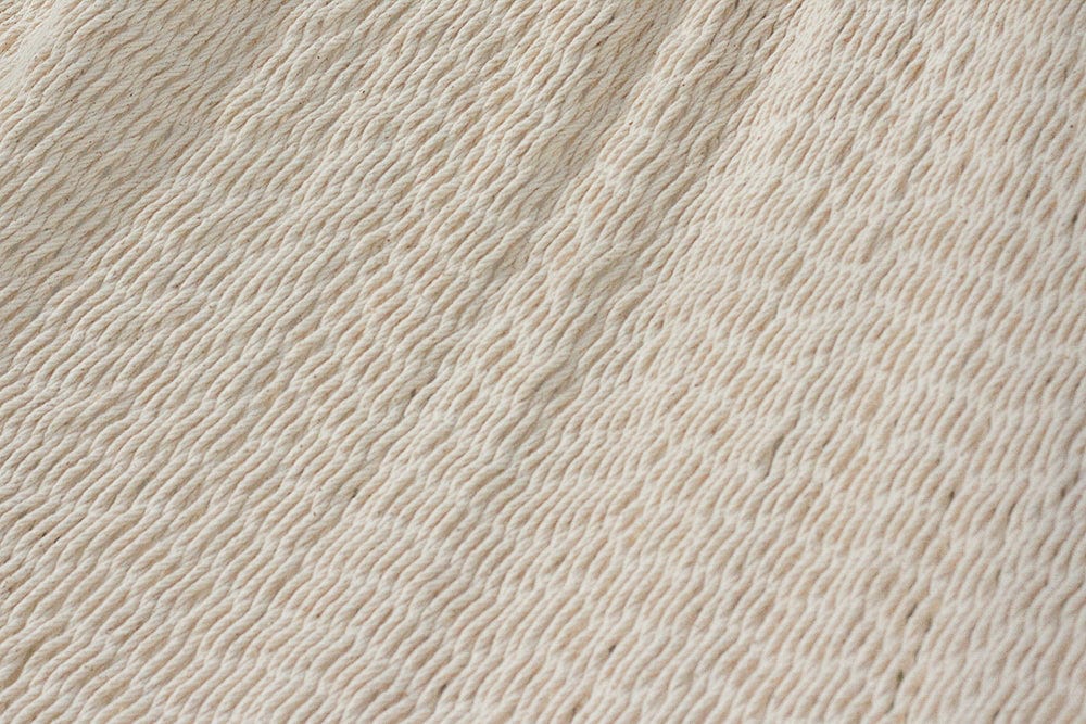 Deluxe Outdoor Cotton Mexican Hammock  in Cream  Colour
