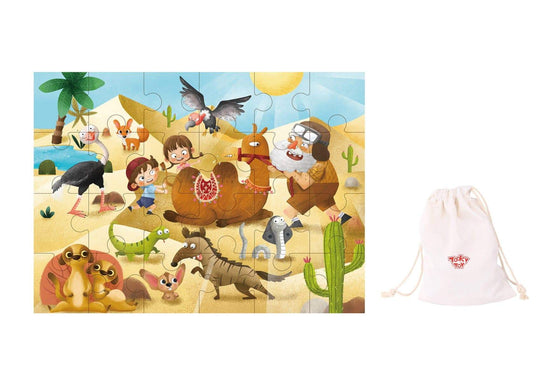 toys for above 3 years above Desert Exploration Jigsaw Puzzle 24Pcs