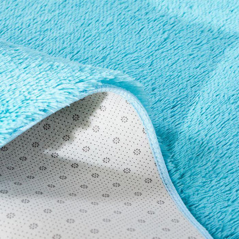 Designer Soft Shag Shaggy Floor Confetti Rug Carpet Home Decor 120x160cm Blue