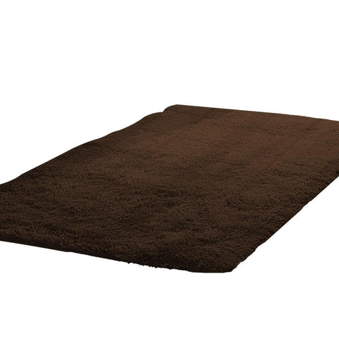 living room Designer Soft Shag Shaggy Floor Confetti Rug Carpet Home Decor 120x160cm Coffee