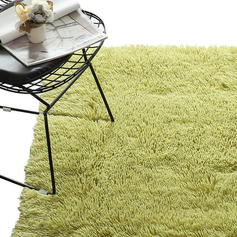 living room Designer Soft Shag Shaggy Floor Confetti Rug Carpet Home Decor 120x160cm Green