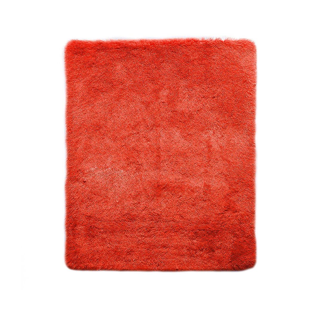 living room Designer Soft Shag Shaggy Floor Confetti Rug Carpet Home Decor 120x160cm Red