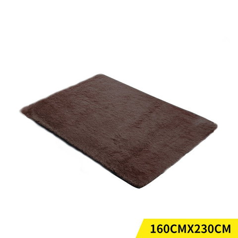 living room Designer Soft Shag Shaggy Floor Confetti Rug Carpet Home Decor 160x230cm Coffee