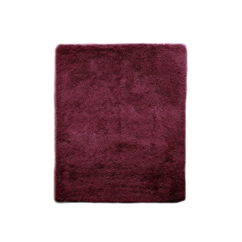 Designer Soft Shag Shaggy Floor Confetti Rug Carpet Home Decor 80x120cm Burgundy