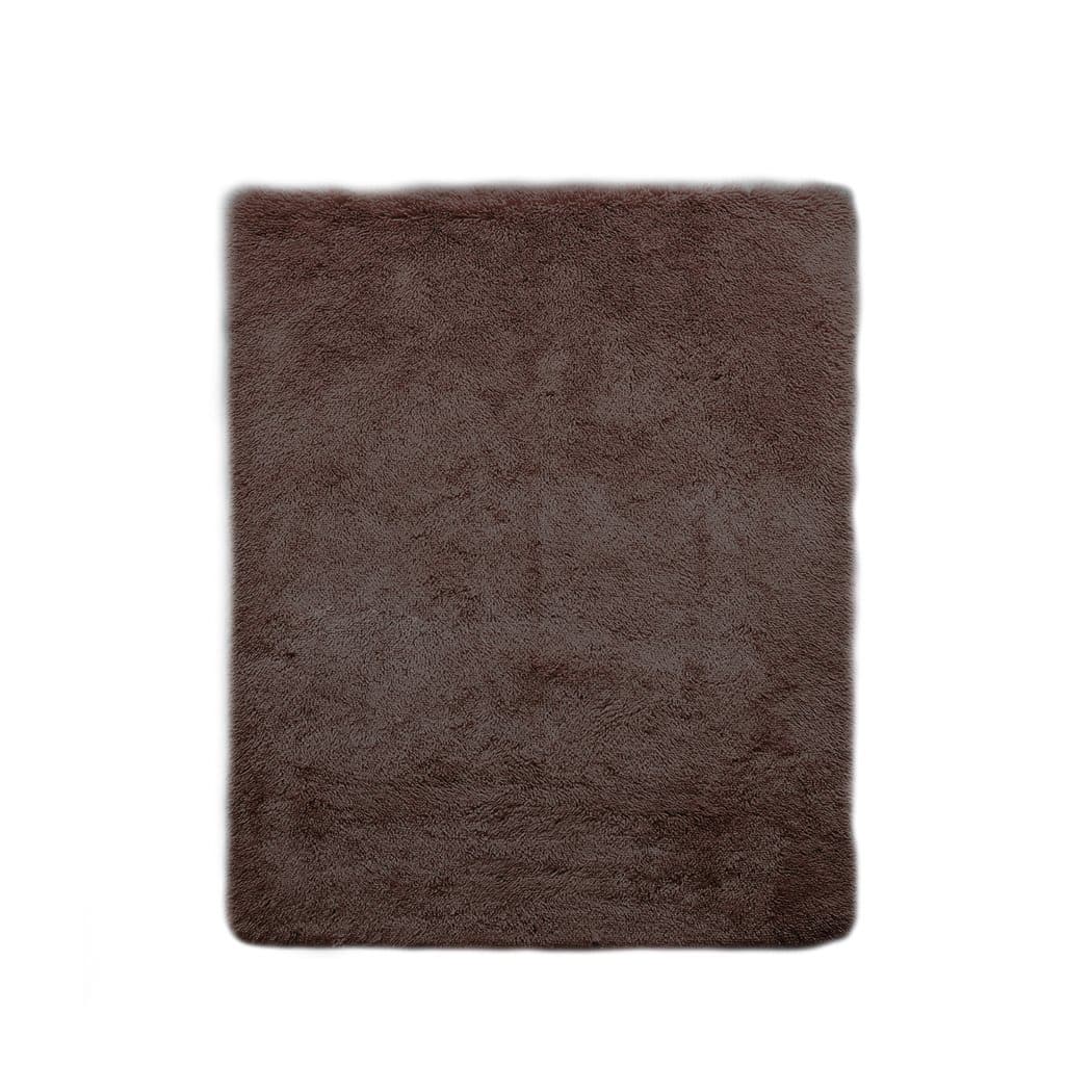 living room Designer Soft Shag Shaggy Floor Confetti Rug Carpet Home Decor 80x120cm Coffee