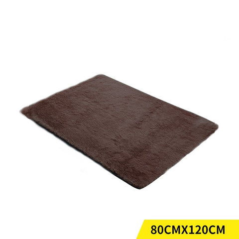 living room Designer Soft Shag Shaggy Floor Confetti Rug Carpet Home Decor 80x120cm Coffee