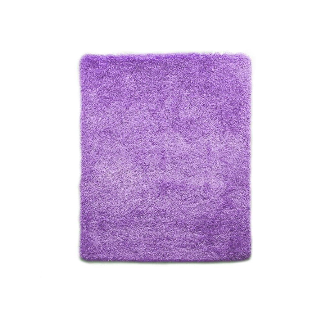 living room Designer Soft Shag Shaggy Floor Confetti Rug Carpet Home Decor 80x120cm Purple