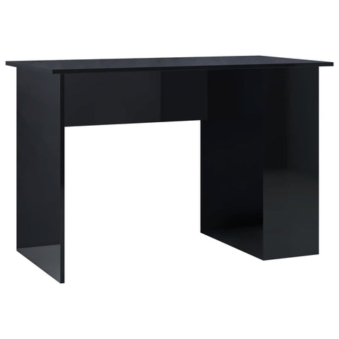 Desk High Gloss Black Chipboard