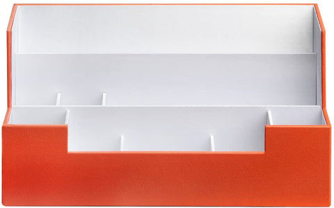 Desk Supplies Office Organizer Caddy Orange