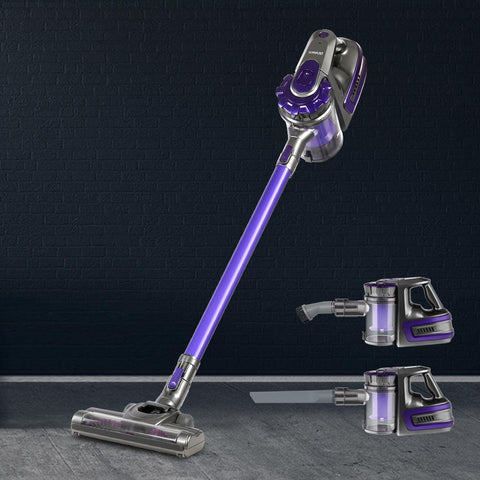 early sale simpledeal Devanti 150 Cordless Handheld Stick Vacuum Cleaner 2 Speed   Purple And Grey