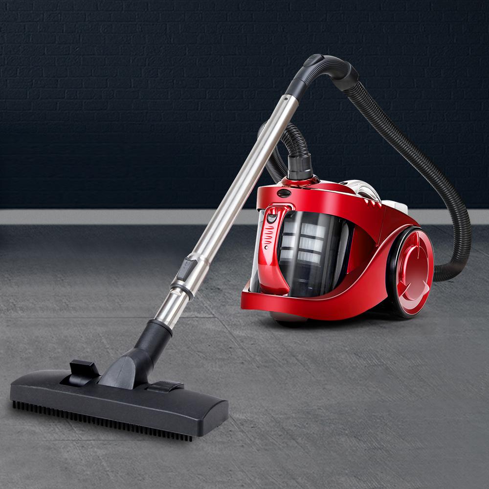 Vacuum Cleaners Devanti Bagless Vacuum Cleaner Cleaners Cyclone Cyclonic Vac HEPA Filter Car Home Office 2200W Red