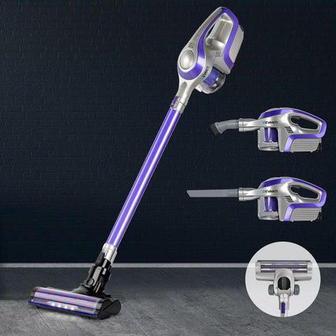 early sale simpledeal Devanti Cordless 150W Handstick Vacuum Cleaner - Purple and Grey