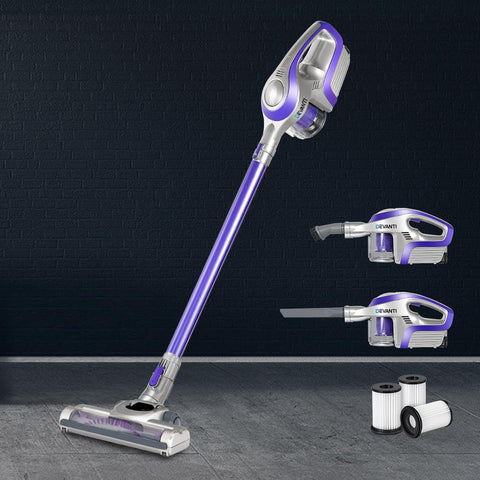 early sale simpledeal Devanti Stick Handheld Vacuum Cleaner Cordless Car Vacuum Cleaners HEPA Filters