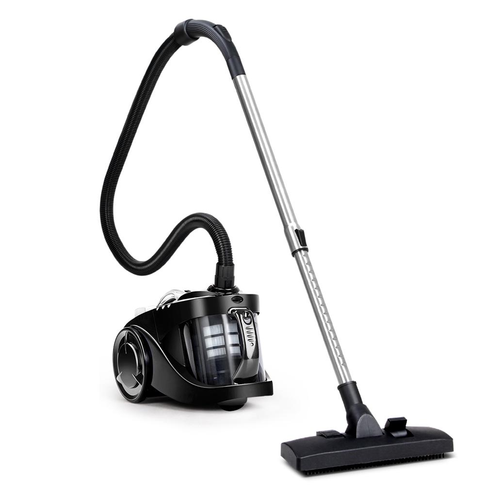 Vacuum Cleaners Devanti Vacuum Cleaner Bagless Cyclone Cyclonic Vac Home Office Car 2200W Black