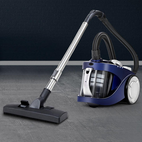 Vacuum Cleaners Devanti Vacuum Cleaner Bagless Cyclone Cyclonic Vac Home Office Car 2200W Blue