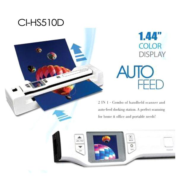 Computer Accessories Digitalk 2-in-1 Combo Portable A4 1200DPI Photo & Document Scanner (CI-HS510D)