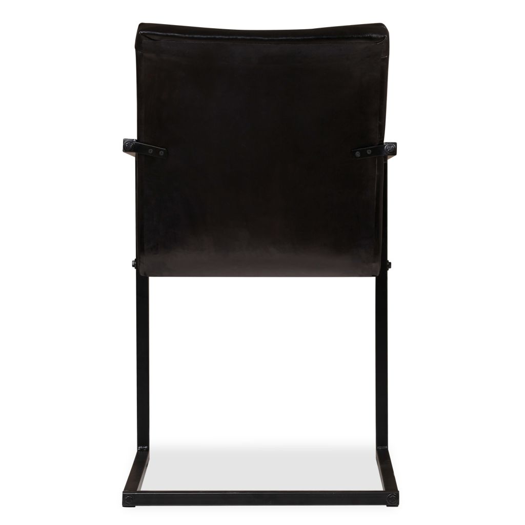 Dining Chairs 2 pcs Anthracite Real Leather