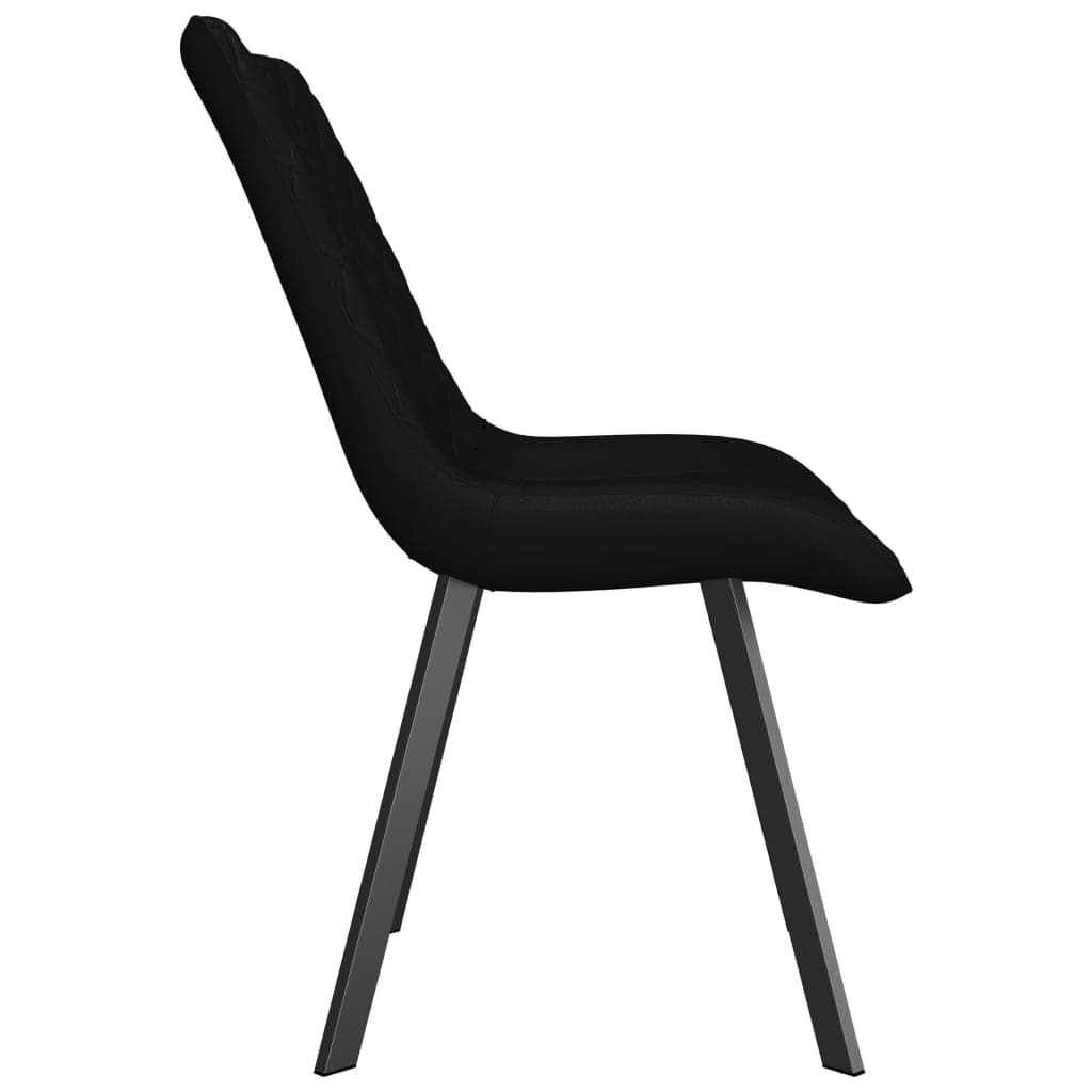 Dining Chairs 2 pcs Black Faux Leather