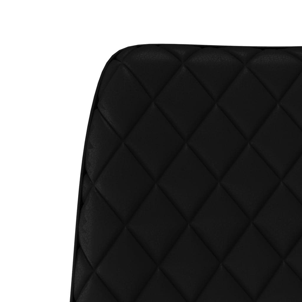 Dining Chairs 2 pcs Black Faux Leather