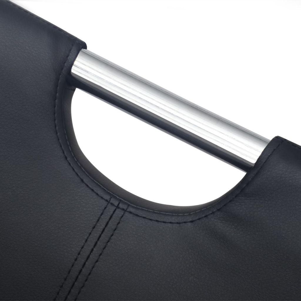 Dining Chairs 2 pcs Black Leather