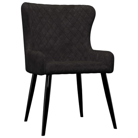 Dining Chairs 2 pcs Black Velvet