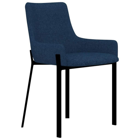 Dining Chairs 2 pcs Blue Fabric