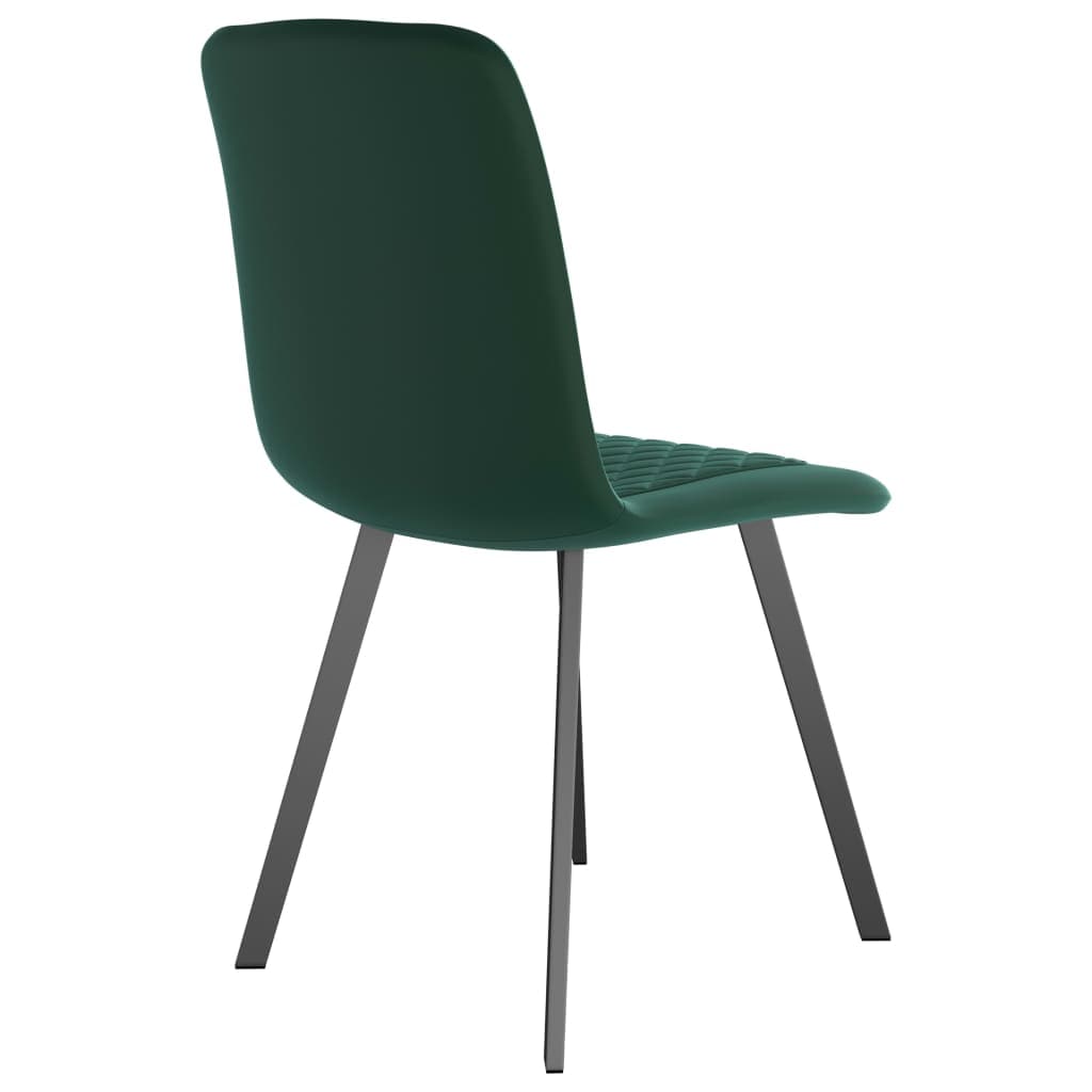 Dining Chairs 2 pcs Green Velvet