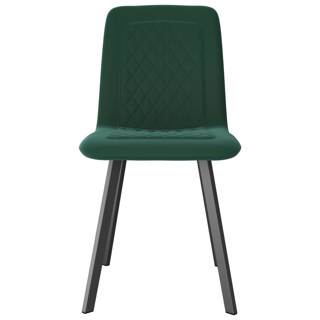 Dining Chairs 2 pcs Green Velvet