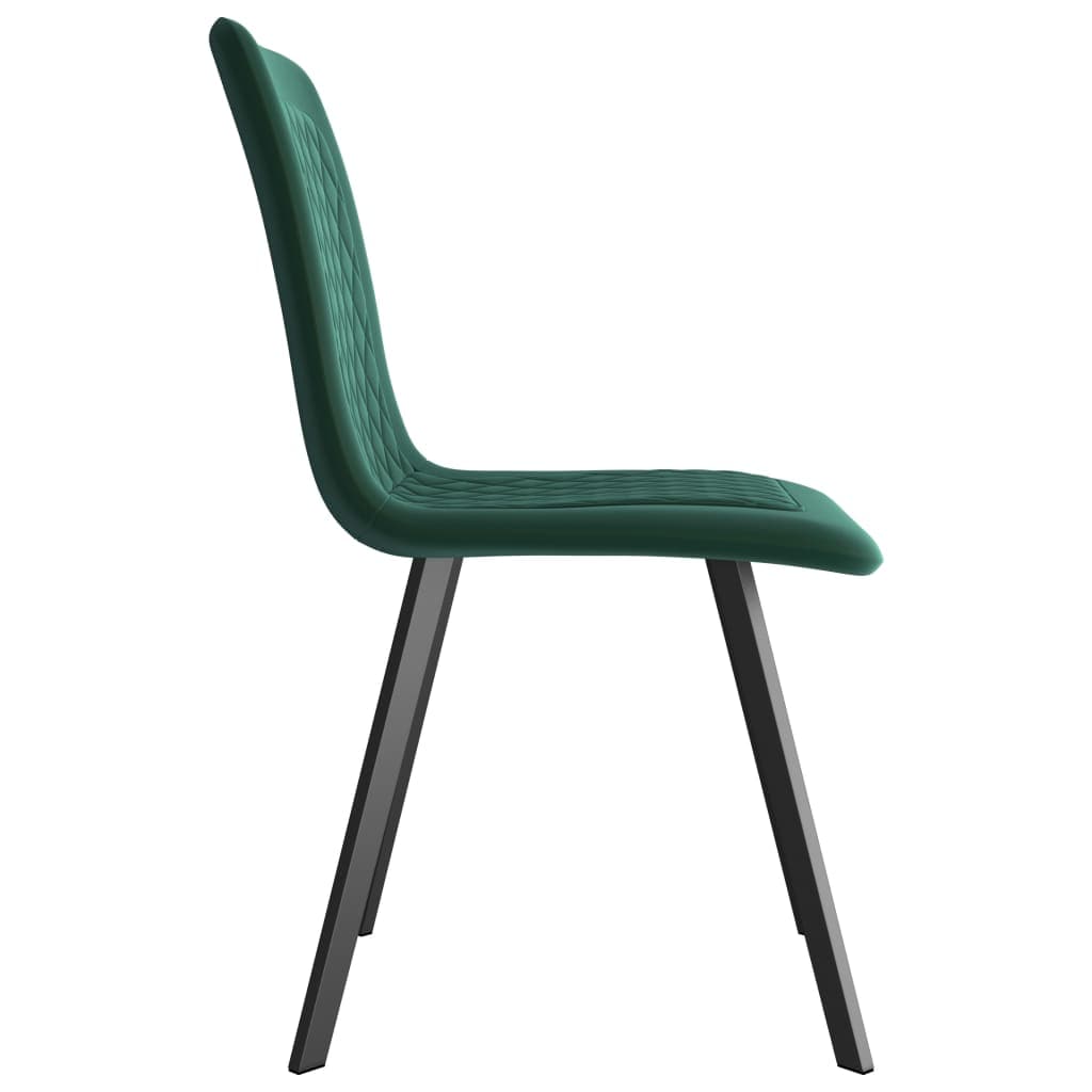 Dining Chairs 2 pcs Green Velvet