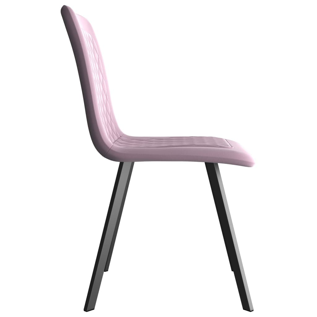 Dining Chairs 2 pcs Pink Velvet