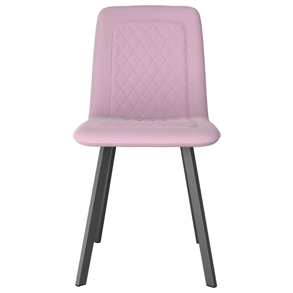 Dining Chairs 2 pcs Pink Velvet