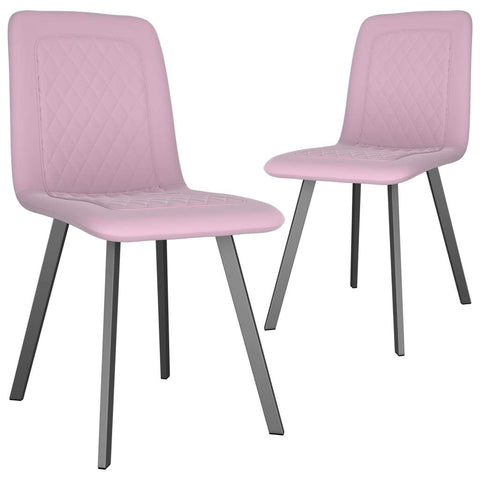 Dining Chairs 2 pcs Pink Velvet