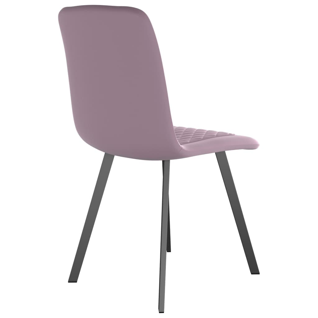 Dining Chairs 2 pcs Pink Velvet