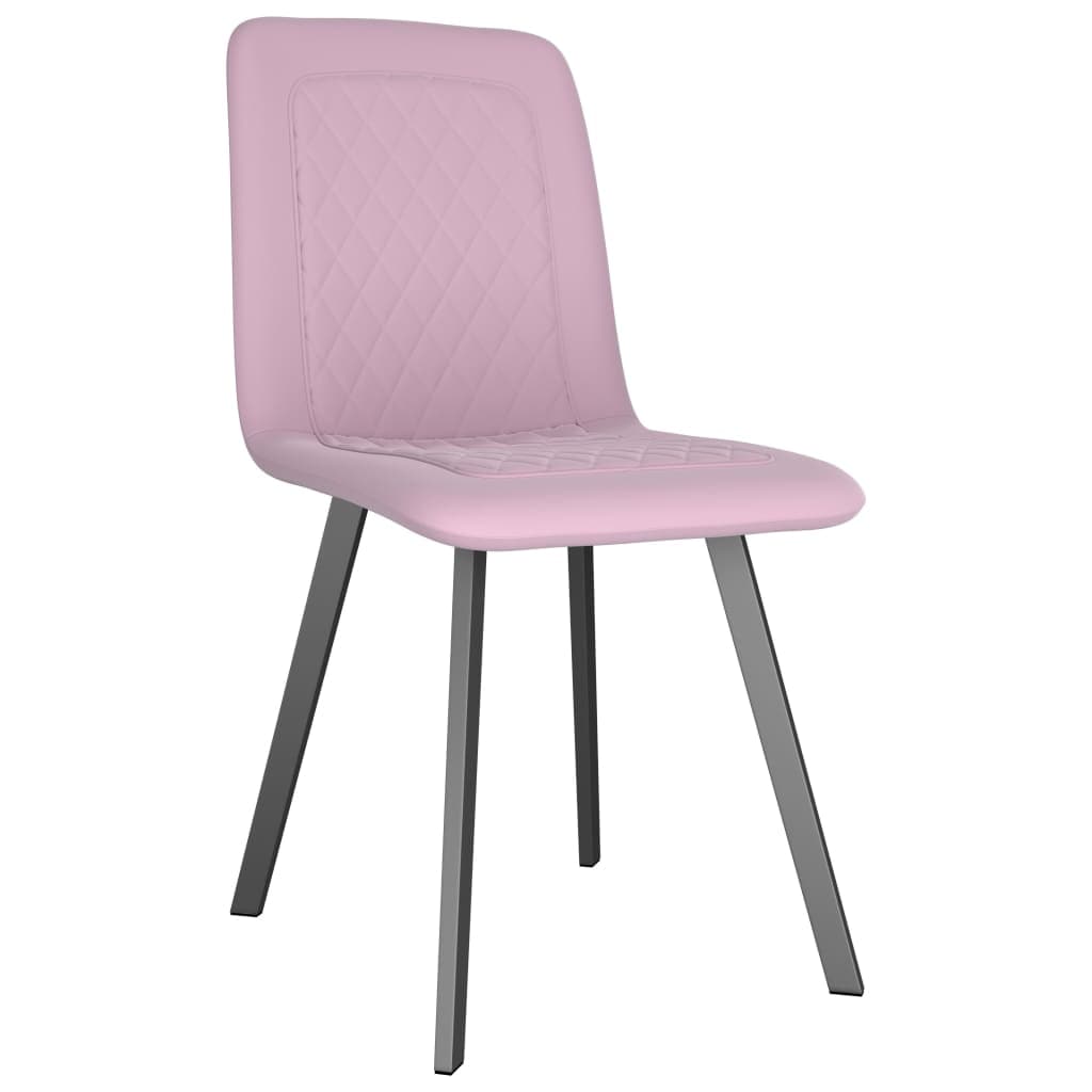 Dining Chairs 2 pcs Pink Velvet