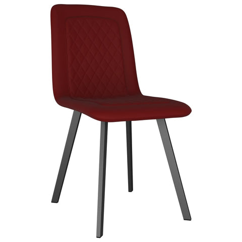 Dining Chairs 2 pcs Red Velvet