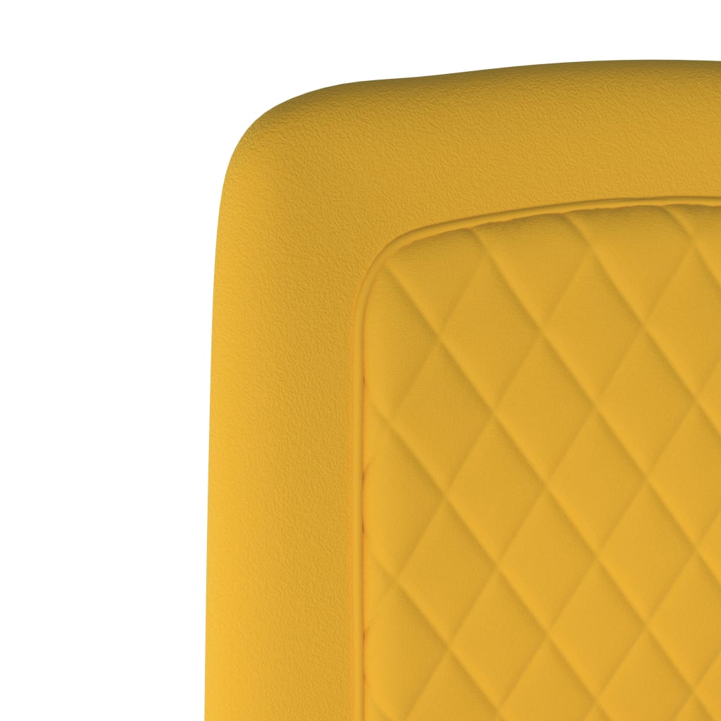 Dining Chairs 2 pcs Yellow Velvet