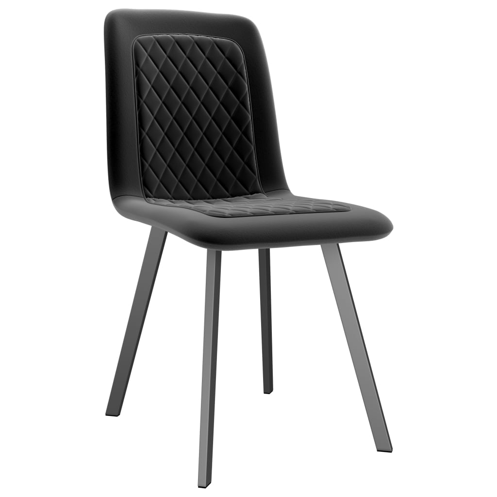 Dining Chairs 4 pcs Black Velvet