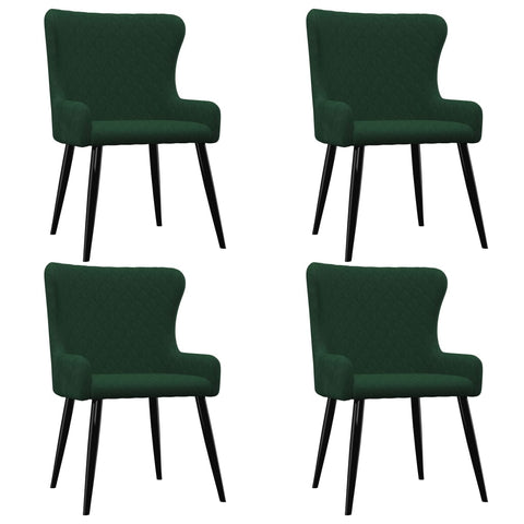 Dining Chairs 4 pcs Green Velvet