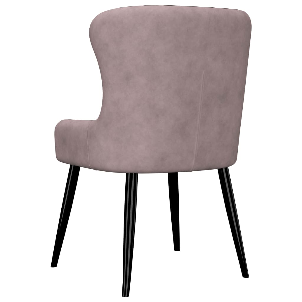 Dining Chairs 4 pcs Pink Velvet