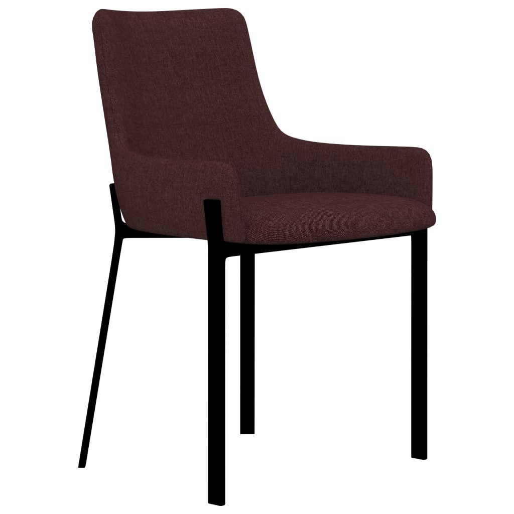 Dining Chairs 4 pcs Wine Fabric