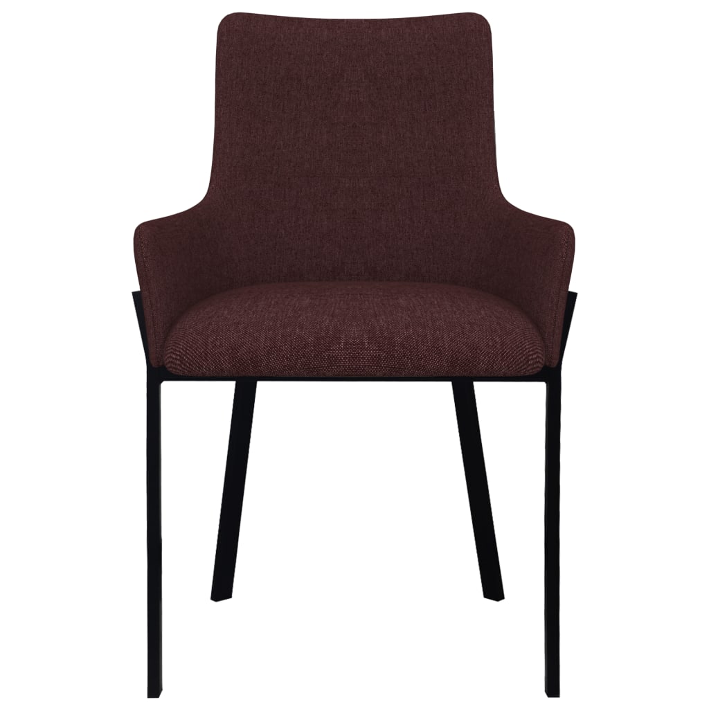 Dining Chairs 4 pcs Wine Fabric