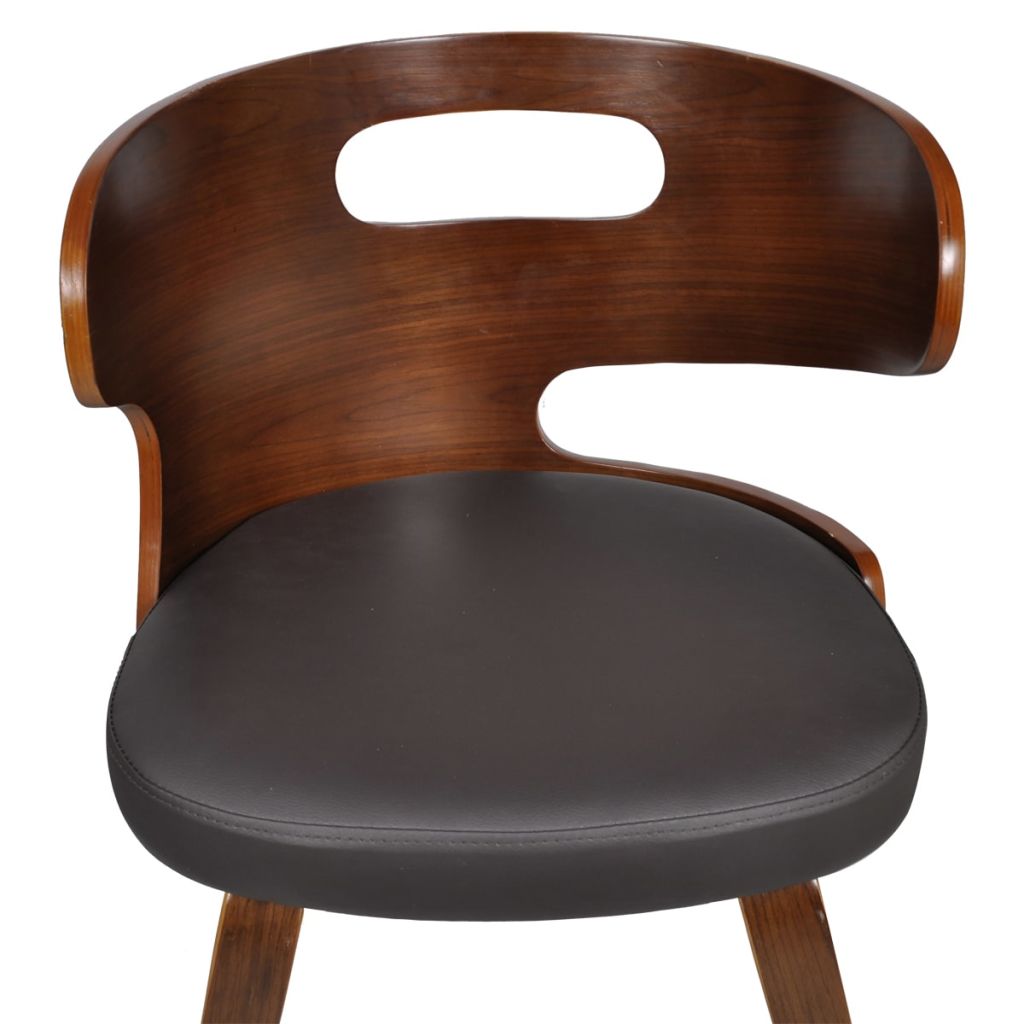 Dining Chairs 6 pcs Brown Leather