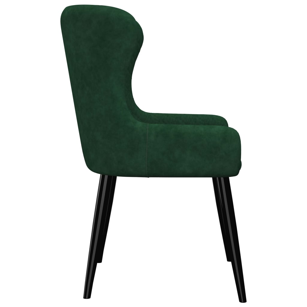 Dining Chairs 6 pcs Green Velvet