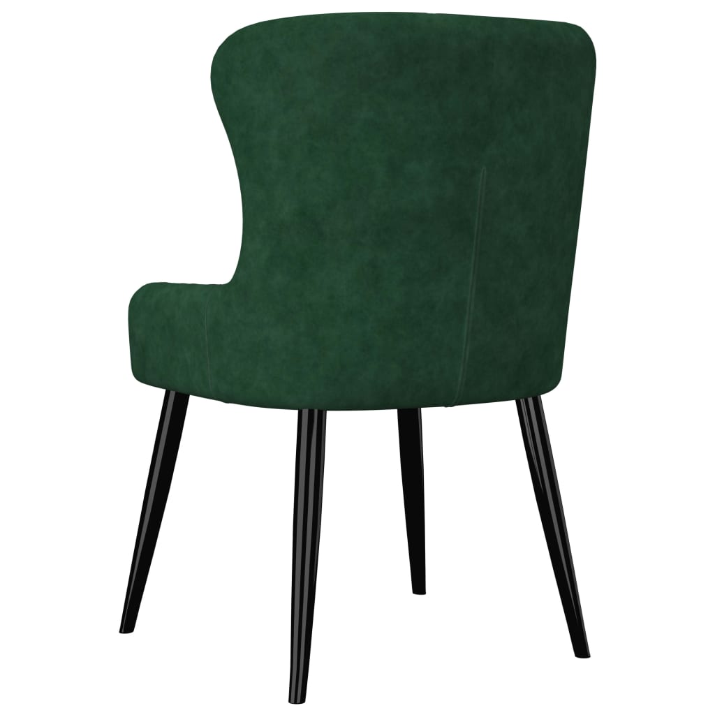 Dining Chairs 6 pcs Green Velvet