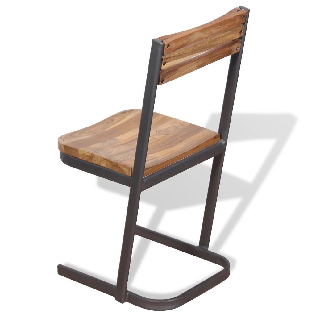 Dining Chairs 6 pcs Solid Teak Wood