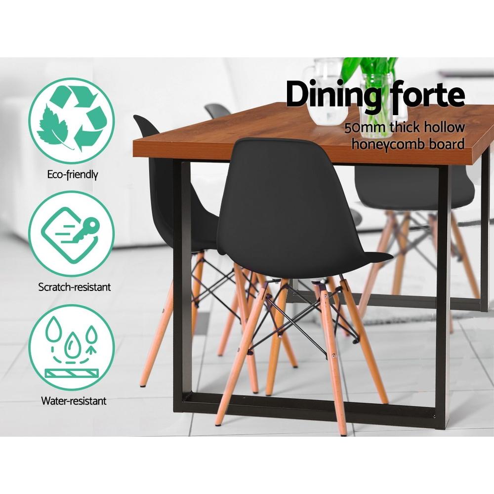Dining Dining Table 6 Seater Wooden Kitchen Tables Cafe Oak Black