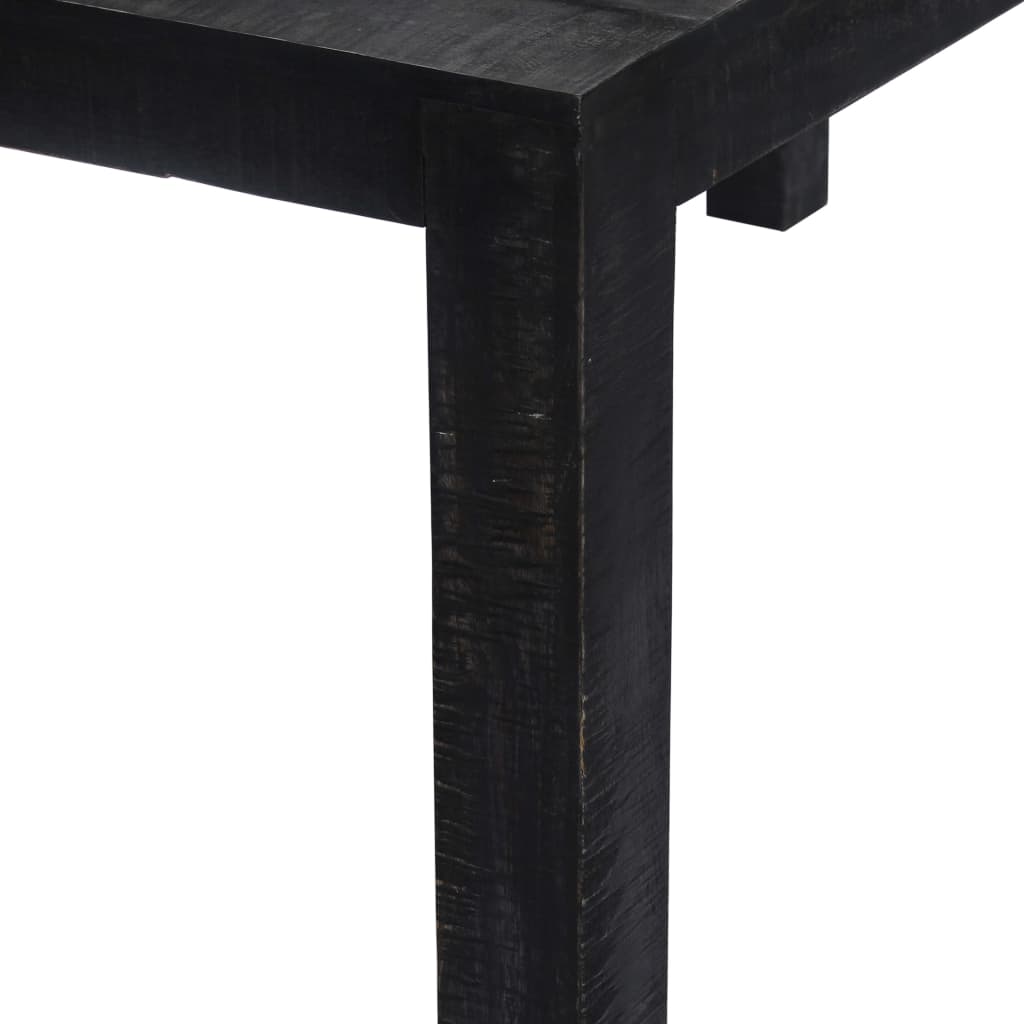 Dining Table Black 180x90x76 cm Solid Mango Wood