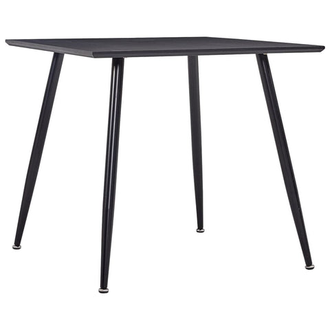 Dining Table Black 80.5x80.5x73 cm MDF